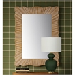 Cantrip Silver and Muted Gold Resin Wall Mirror Regal Frame