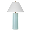 Alexander Blue Ceramic Table Lamp with Gold Accents Modern