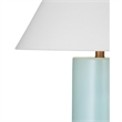 Alexander Blue Ceramic Table Lamp with Gold Accents Modern