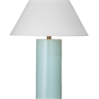 Alexander Blue Ceramic Table Lamp with Gold Accents Modern