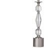 Bella Coastal Framed Decorative White Crystal Lamp  Neutral