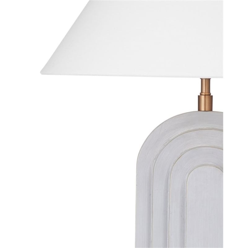 Witham Arch Base Gold Metal Table Lamp with Brass Accents Modern Classic