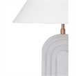 Witham Arch Base Gold Metal Table Lamp with Brass Accents Modern Classic