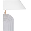 Witham Arch Base Gold Metal Table Lamp with Brass Accents Modern Classic