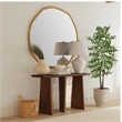 Eclipse Concrete Textured  Gray Marble Table Lamp with White Shade