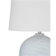 Lyance Blue and White Swirl Ceramic Table Lamp Coastal
