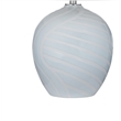 Lyance Blue and White Swirl Ceramic Table Lamp Coastal