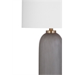 Azalea Contemporary Gray Ceramic Table Lamp Soft Ambient Lighting