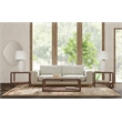 Elian Cream Wavy Ceramic Table Lamp with Drum Shade