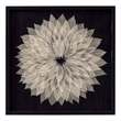 Black & Neutral Wood Frame Translucent Leaf Wall Art Decor