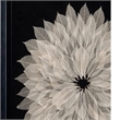 Black & Neutral Wood Frame Translucent Leaf Wall Art Decor