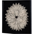 Black & Neutral Wood Frame Translucent Leaf Wall Art Decor