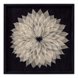 Black & Neutral Wood Frame Translucent Leaf Wall Art Decor