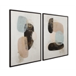 Athena Black & White Framed Canvas Set of 2