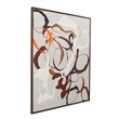 Rust Neutral Brown Canvas & Wood Carnival Framed Art