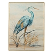 Green Neutral Canvas & Wood Marshlands Framed Art
