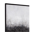 Black  Abstract Framed Canvas Wall Art Decor