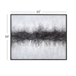 Black  Abstract Framed Canvas Wall Art Decor