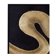 Black & Gold Framed Canvas Set of 2 Modern Art