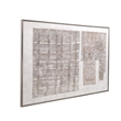 Neutral Gray Wood Framed Canvas Wall Art
