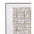 Neutral Gray Wood Framed Canvas Wall Art