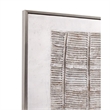 Neutral Gray Wood Framed Canvas Wall Art