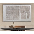 Neutral Gray Wood Framed Canvas Wall Art