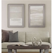 Neutral Brown Abstract Framed Canvas Wall Art Decor