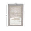 Neutral Brown Abstract Framed Canvas Wall Art Decor