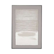 Neutral Brown Abstract Framed Canvas Wall Art Decor