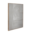 Hand-painted Gray textured canvas with framed finish