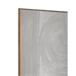 Hand-painted Gray textured canvas with framed finish