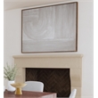 Hand-painted Gray textured canvas with framed finish