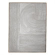Hand-painted Gray textured canvas with framed finish