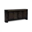 Black Olive Ash Burl Wood Storage Dining Server Modern