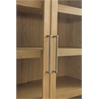 Fynn Blonde Oak Modern Display Cabinet Wood Storage