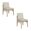 Trifecta Calico Jack Upholstered Modern Dining Chair Oak wood