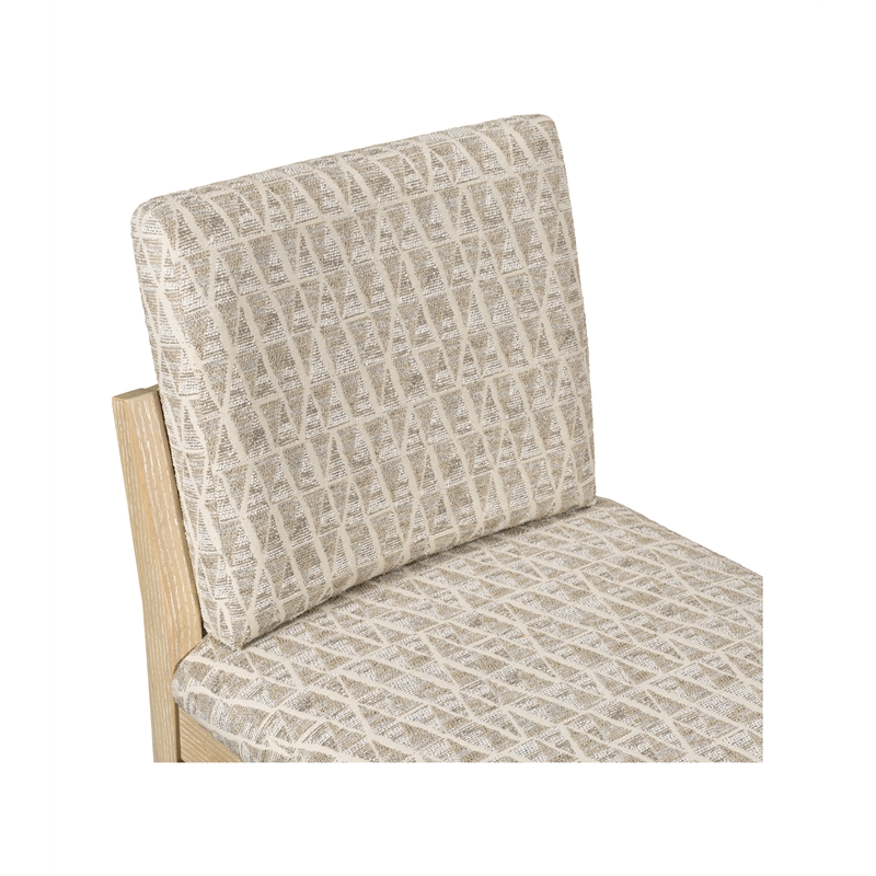 Trifecta Calico Jack Upholstered Modern Dining Chair Oak wood
