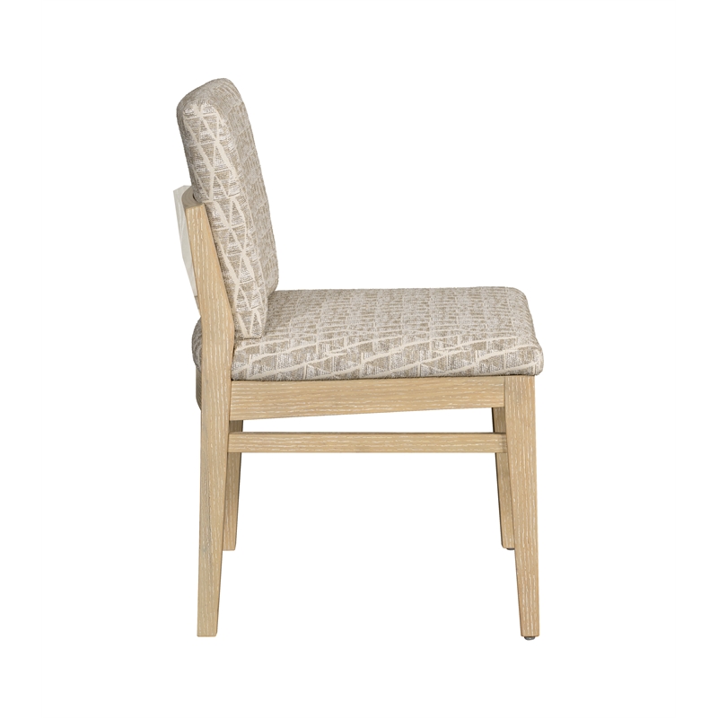 Trifecta Calico Jack Upholstered Modern Dining Chair Oak wood