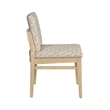 Trifecta Calico Jack Upholstered Modern Dining Chair Oak wood