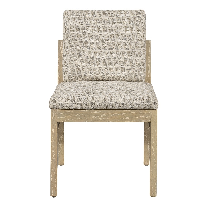 Trifecta Calico Jack Upholstered Modern Dining Chair Oak wood