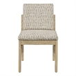 Trifecta Calico Jack Upholstered Modern Dining Chair Oak wood