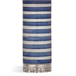 Regatta Stripe Blue Ceramic Coastal Table Lamp