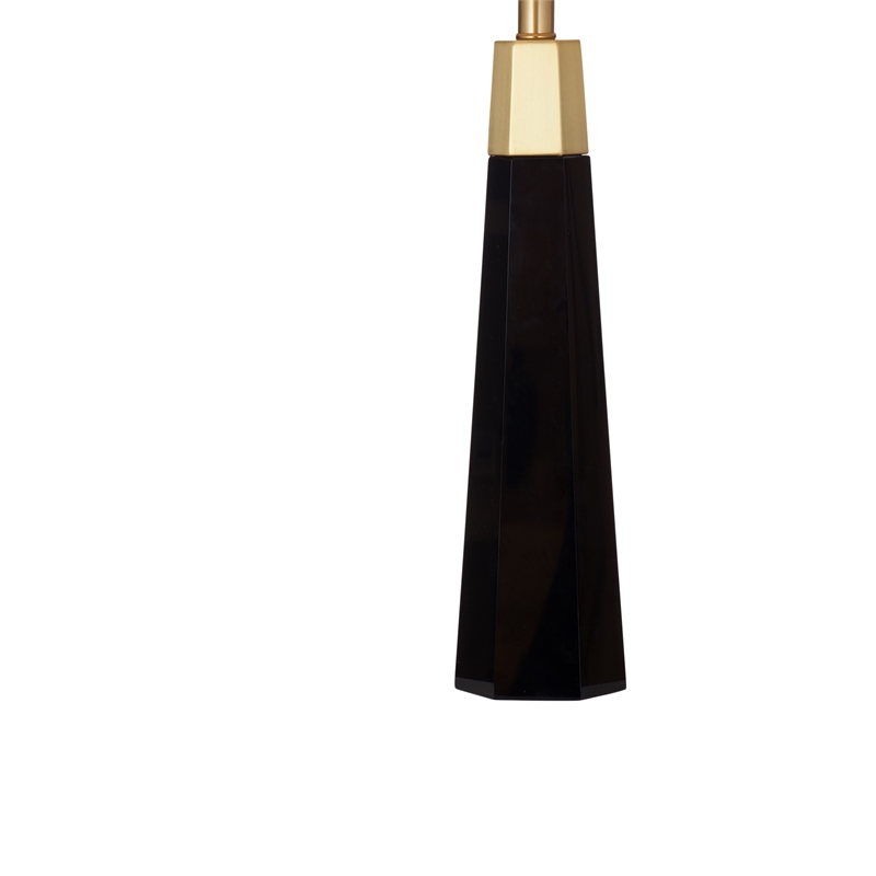Jassy Crystal Black Gold Modern Table Lamp