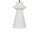 Binah White Sculptural Resin Table Lamp Modern Accent