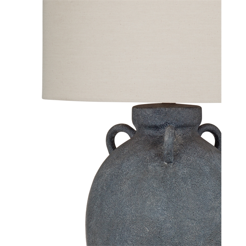Canongate Ceramic Urn Table Lamp Gray Oatmeal