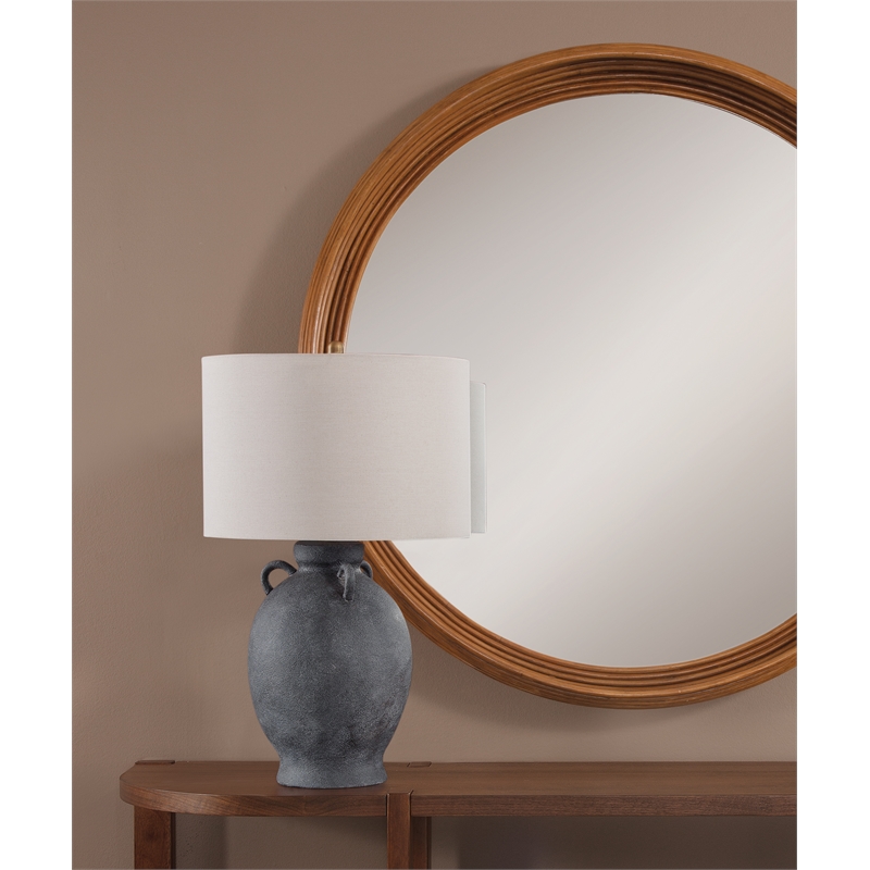 Canongate Ceramic Urn Table Lamp Gray Oatmeal