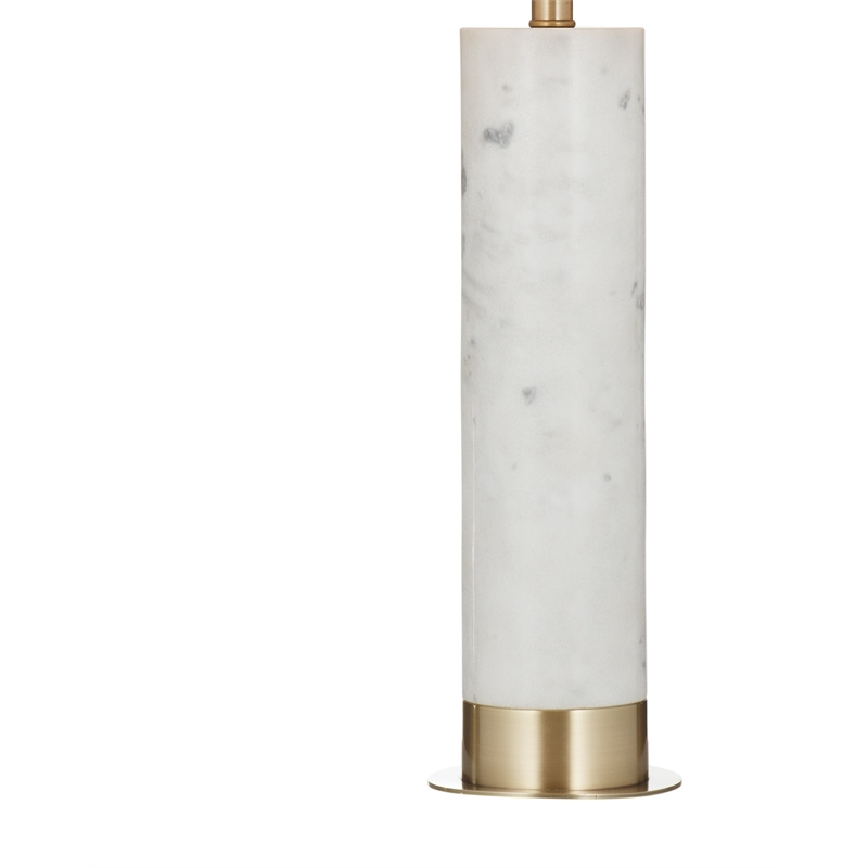 Lenning White Marble Gold Modern Table Lamp