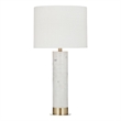 Lenning White Marble Gold Modern Table Lamp