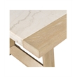 Driftwood Oak Marble Modern Dining Table
